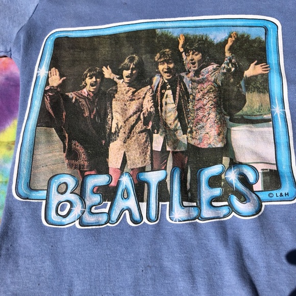 70s vintage Beatles Iron-on Shirt - Picture 2 of 5